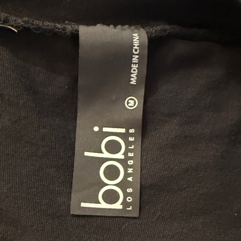 .bobi Empire Seam Detail Black Long Sleeve Top Medium NWOT - Picture 8 of 10